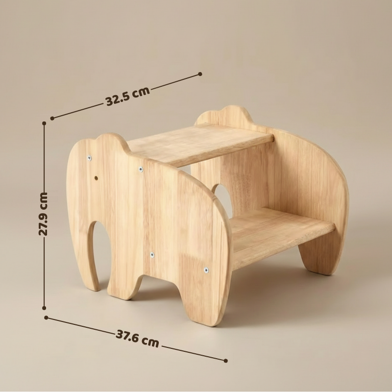 Banquito de Madera -estilo Montessori