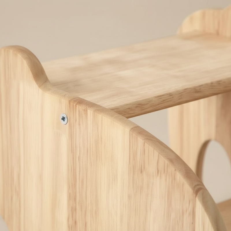 Banquito de Madera -estilo Montessori