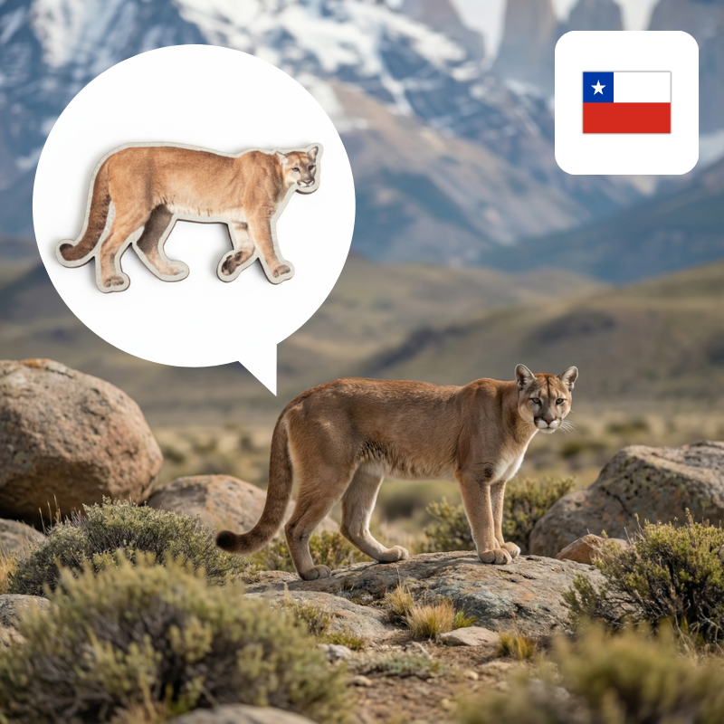 Juego de encaje Montessori con Animales Nativos de Chile – Diseño Exclusivo