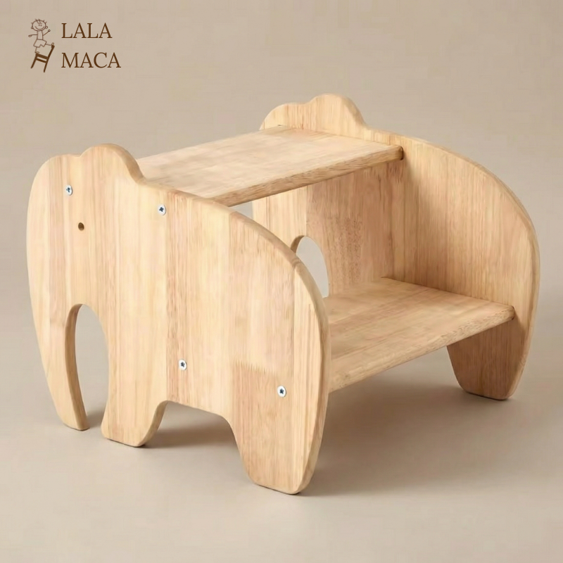 Banquito de Madera -estilo Montessori