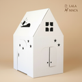 Casa De Carton Blanca Grande Lala-Maca