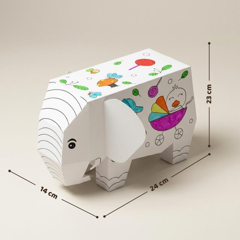 Elefante de carton